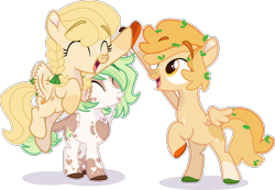 Size: 3015x2086 | Tagged: safe, artist:rickysocks, oc, oc only, earth pony, pegasus, pony, base used, female, filly, foal, simple background, transparent background