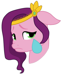 Size: 1210x1441 | Tagged: safe, artist:lillyleaf101, pipp petals, pegasus, pony, g5, crying, female, floppy ears, frown, mare, sad, simple background, solo, transparent background