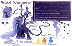 Size: 3000x1941 | Tagged: safe, artist:aquagalaxy, oc, oc only, oc:soul whisperer, original species, pony, candle, reference sheet, solo, spirit, tree branch