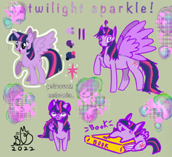 Size: 1736x1580 | Tagged: safe, artist:lavaghast, twilight sparkle, alicorn, pony, g4, book, bookhorse, doodles, twilight day, twilight sparkle (alicorn)