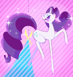 Size: 3066x3238 | Tagged: safe, artist:kaiyotezenboo, rarity, pony, unicorn, g4, abstract background, blushing, fabulous, female, high res, lipstick, mare, scissors, solo, sparkles