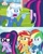 Size: 1831x2289 | Tagged: safe, artist:diana173076, rainbow dash, sci-twi, sunset shimmer, trixie, twilight sparkle, alicorn, human, equestria girls, equestria girls specials, g4, my little pony equestria girls: better together, my little pony equestria girls: dance magic, my little pony equestria girls: holidays unwrapped, my little pony equestria girls: rainbow rocks, 1000 hours in ms paint, furious, pinpoint eyes, rage, shocked, trixie yells at twilight, twilight sparkle (alicorn), twolight, yelling