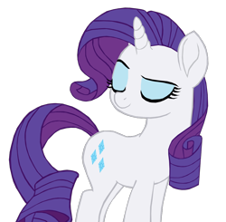 Size: 1106x1086 | Tagged: safe, artist:benpictures1, rarity, pony, unicorn, g4, my little pony: the movie, cute, eyes closed, female, inkscape, mare, raised eyebrow, raribetes, simple background, solo, transparent background, vector