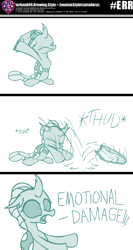 Size: 800x1506 | Tagged: safe, artist:tarkan809, ocellus, tumblr:studentsix, g4, book, code, cute, diaocelles, emotional damage, meme, ponified meme, post-it, style emulation