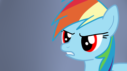 Size: 1920x1080 | Tagged: safe, artist:kazamacat, rainbow dash, pony, fanfic:the master mev, g4, fanfic art, red eyes, solo