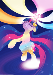 Size: 2000x2837 | Tagged: safe, artist:saturdaymorningproj, twilight sparkle, pony, unicorn, g4, big crown thingy, digital art, element of magic, eyes closed, female, floppy ears, flowing mane, high res, jewelry, mare, regalia, sailor moon (series), standing, standing on one leg, unicorn twilight