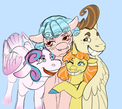 Size: 2800x2500 | Tagged: safe, artist:thetruefebruary31, cozy glow, pound cake, princess flurry heart, pumpkin cake, g4, a better ending for cozy, high res, older, older cozy glow, older flurry heart, older pound cake, older pumpkin cake