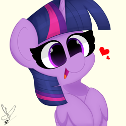Size: 2000x2000 | Tagged: safe, artist:daftramms, twilight sparkle, alicorn, pony, g4, cute, high res, simple background, solo, twilight sparkle (alicorn)
