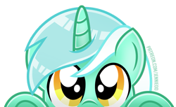 Size: 817x500 | Tagged: safe, artist:jennieoo, lyra heartstrings, pony, unicorn, g4, commission, cute, emotes, female, looking at you, lyrabetes, mare, peeking, show accurate, simple background, solo, transparent background, underhoof, vector, ych example, your character here