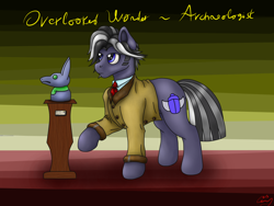 Size: 1600x1200 | Tagged: safe, artist:lennystendhal13, oc, oc:overlooked wonder, earth pony, pony, male, solo, stallion, statue