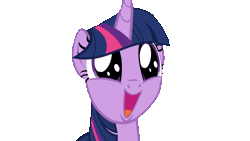 Size: 1200x675 | Tagged: safe, artist:kalecgos, twilight sparkle, g4, animated, cute, gif, loop, reversed, simple background, smiling, transparent background, twiabetes
