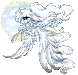 Size: 3787x3673 | Tagged: safe, artist:beamybutt, oc, oc only, alicorn, pony, alicorn oc, colored hooves, ear fluff, eye clipping through hair, eyelashes, high res, horn, large wings, ponytail, simple background, solo, transparent background, wings