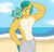 Size: 2701x2574 | Tagged: safe, artist:matchstickman, hitch trailblazer, sparky sparkeroni, dragon, earth pony, anthro, g5, abs, baby, baby dragon, beach, clothes, dilf, dragon wings, duo, duo male, fangs, father and child, father and son, grin, hand on head, high res, male, muscles, muscular male, ocean, one eye closed, open mouth, open smile, papa hitch, sand, shorts, shredded hitch, smiling, spread wings, stallion, stupid sexy hitch trailblazer, summer, swimming trunks, swimsuit, water, wings