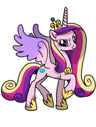 Size: 720x960 | Tagged: safe, artist:jeageruzumaki, princess cadance, alicorn, pony, g4, female, mare, raised hoof, simple background, solo, spread wings, transparent background, wings
