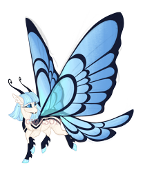 Size: 3700x4400 | Tagged: safe, artist:gigason, oc, oc:holly blue, changepony, hybrid, absurd resolution, female, interspecies offspring, obtrusive watermark, offspring, parent:coco pommel, parent:thorax, simple background, solo, transparent background, watermark
