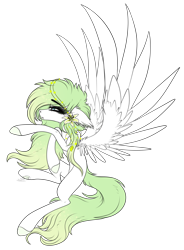 Size: 2977x4045 | Tagged: safe, artist:beamybutt, oc, oc only, pegasus, pony, colored hooves, ear fluff, eyelashes, female, mare, pegasus oc, simple background, solo, transparent background, wings