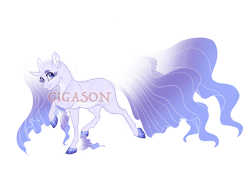 Size: 3706x2700 | Tagged: safe, artist:gigason, oc, oc:misty pearl, pony, unicorn, female, high res, magical lesbian spawn, mare, obtrusive watermark, offspring, parent:queen novo, parent:rarity, simple background, solo, transparent background, watermark