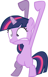 Size: 1945x3082 | Tagged: safe, artist:hxrmn, twilight sparkle, pony, unicorn, g4, the cutie mark chronicles, bipedal, female, filly, filly twilight sparkle, long legs, shrunken pupils, simple background, solo, transparent background, unicorn twilight, vector, younger