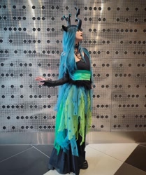 Size: 1080x1289 | Tagged: safe, queen chrysalis, human, clothes, cosplay, costume, irl, irl human, photo, solo