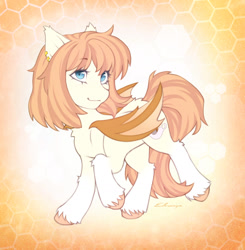 Size: 1392x1423 | Tagged: safe, artist:eltaile, oc, oc:honey milk, bat pony, pony, commission, ear piercing, earring, female, jewelry, mare, piercing, simple background, solo, your character here
