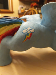 Size: 3456x4608 | Tagged: safe, artist:joellethenose, rainbow dash, pegasus, pony, g4, craft, cutie mark, sculpture, solo