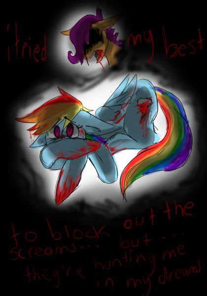 2924434 - semi-grimdark, artist:drawermich, rainbow dash