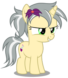 Size: 3050x3510 | Tagged: safe, artist:strategypony, oc, oc only, oc:mercury shine, cutie mark, female, filly, flower, flower in hair, foal, simple background, smiling, standing, transparent background