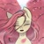 Size: 2048x2048 | Tagged: safe, artist:cottonaime, fluttershy, pegasus, pony, g4, blushing, bust, cherry blossoms, crying, eyes closed, female, flower, flower blossom, flower petals, full face view, high res, open mouth, petals, smiling, smiling at you, solo, stray strand, teardrop, teary eyes, windswept mane