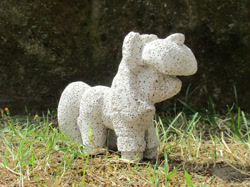 Size: 1127x845 | Tagged: safe, artist:malte279, part of a set, moondancer, pony, g4, autoclaved aerated concrete, carving, craft, sculpture, solo, ytong