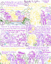Size: 4779x6013 | Tagged: safe, artist:adorkabletwilightandfriends, fluttershy, rarity, twilight sparkle, alicorn, butterfly, pegasus, pony, unicorn, comic:adorkable twilight and friends, g4, adorkable, adorkable twilight, allergies, bridge, clothes, comic, crying, cup, cute, dork, dress, fashion, flower, food, friendship, funny, garden, glowing, glowing horn, happy, horn, levitation, magic, magic aura, mountain, mucus, nostrils, pollen, pre sneeze, pretty, river, sassy, scenery, slice of life, smiling, sneeze cloud, sneezing, snot, spill, spilled drink, stream, tea, tears of pain, teary eyes, telekinesis, thought bubble, thoughts, twilight sparkle (alicorn), water