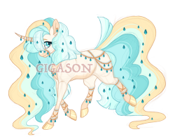 Size: 2900x2300 | Tagged: safe, artist:gigason, oc, oc only, oc:raindrop lace, pony, unicorn, high res, magical lesbian spawn, offspring, parent:coco pommel, parent:princess celestia, simple background, solo, transparent background