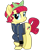 Size: 2800x3200 | Tagged: safe, artist:php170, torque wrench, earth pony, pony, fallout equestria, g4, my little pony: friendship is magic, my little pony: rainbow roadtrip, atorqueable, bandana, clothes, cute, fallout, female, high res, jumpsuit, looking at you, mare, overalls, pipboy, raised hoof, shy, shy smile, simple background, smiling, smiling at you, solo, transparent background, vault suit, vector