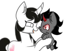 Size: 1138x891 | Tagged: safe, artist:taoyvfei, king sombra, oc, oc:taoyvfei, pony, umbrum, unicorn, g4, baby, colt, foal, horn, male, simple background, transparent background, unicorn oc