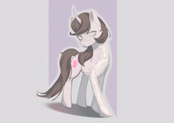 Size: 3508x2480 | Tagged: safe, oc, oc:taoyvfei, pony, unicorn, curved horn, high res, horn, peachblossom, solo, soul, unicorn oc