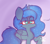 Size: 590x520 | Tagged: safe, artist:angellafluff, princess luna, alicorn, pony, g4, glasses, lidded eyes, raised hoof, solo