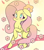 Size: 900x1024 | Tagged: safe, artist:angellafluff, fluttershy, pegasus, pony, g4, :t, blushing, female, flower, mare, raised hoof, solo