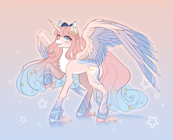 Size: 4961x4026 | Tagged: safe, artist:mian1205, oc, oc only, alicorn, pony, alicorn oc, horn, solo, wings