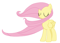 Size: 2000x1431 | Tagged: safe, artist:havoc, fluttershy, pegasus, pony, flutter brutter, g4, beautiful, cute, female, mare, simple background, solo, transparent background, vector, wind, windswept mane