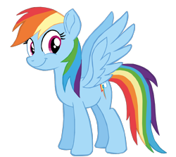 Size: 1280x1144 | Tagged: safe, artist:benpictures1, rainbow dash, pegasus, pony, g4, my little pony: the movie, cute, dashabetes, female, inkscape, mare, simple background, solo, spread wings, transparent background, vector, wings
