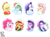 Size: 3000x2200 | Tagged: safe, artist:theretroart88, applejack, fluttershy, pinkie pie, rainbow dash, rarity, starlight glimmer, sunset shimmer, twilight sparkle, human, equestria girls, equestria girls specials, g4, my little pony equestria girls: better together, my little pony equestria girls: mirror magic, applejack's hat, beanie, big breasts, bowtie, breasts, busty applejack, busty fluttershy, busty pinkie pie, busty rainbow dash, busty rarity, busty starlight glimmer, busty sunset shimmer, busty twilight sparkle, cleavage, clothes, cowboy hat, cupcake, female, food, hairclip, hat, high res, holding, humane five, humane seven, humane six, ice cream, lip bite, looking at each other, looking at someone, looking at you, one eye closed, open mouth, open smile, raised eyebrow, shirt, simple background, smiling, smiling at each other, smiling at you, t-shirt, tank top, that human sure does love ice cream, that pony sure does love ice cream, wall of tags, white background, wink, winking at you