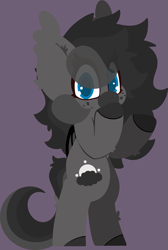 Size: 2257x3363 | Tagged: safe, artist:moonydusk, oc, oc only, oc:moonlight dusk, bat pony, bipedal, female, high res, mare, simple background, standing on two hooves