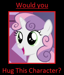 Size: 323x375 | Tagged: safe, artist:darthwill3, screencap, sweetie belle, pony, unicorn, 28 pranks later, g4, season 6, carousel boutique, cute, diasweetes, female, filly, foal, happy, hug, meme, open mouth, yes