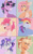 Size: 1280x2077 | Tagged: safe, artist:wanderingpegasus, applejack, fluttershy, pinkie pie, rainbow dash, rarity, twilight sparkle, alicorn, earth pony, pegasus, pony, unicorn, g4, alternate hairstyle, applejack (male), applejack's hat, beard, bubble berry, butterscotch, chest fluff, cowboy hat, curved horn, dusk shine, elusive, eyeshadow, facial hair, freckles, grin, hat, horn, makeup, male, male six, mane six, markings, one eye closed, open mouth, rainbow blitz, redesign, rule 63, smiling, stallion, stubble, twilight sparkle (alicorn), wink