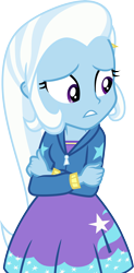 Size: 3000x6115 | Tagged: safe, artist:cloudy glow, trixie, human, equestria girls, equestria girls specials, g4, my little pony equestria girls: better together, my little pony equestria girls: forgotten friendship, .ai available, crossed arms, simple background, solo, transparent background, vector