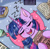 Size: 1125x1113 | Tagged: safe, artist:galaxy swirl, twilight sparkle, alicorn, pony, g4, blushing, book, cute, drool, eyes closed, female, fifty shades of grey, harry potter (series), horn, lying down, mare, on back, onomatopoeia, open mouth, pillow, sleeping, snoring, solo, sound effects, sweet dreams fuel, that pony sure does love books, twiabetes, twilight (series), twilight sparkle (alicorn), zzz