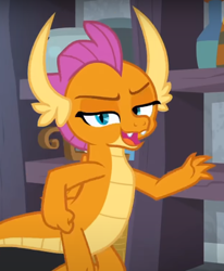 Size: 516x625 | Tagged: safe, screencap, smolder, dragon, g4, molt down, season 8, cropped, dragoness, female, looking at you, solo