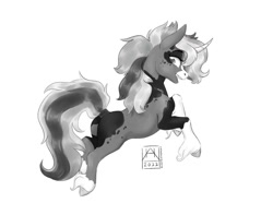 Size: 1024x806 | Tagged: safe, artist:bluefeathercat, oc, oc only, pony, unicorn, simple background, solo, white background