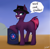 Size: 4404x4320 | Tagged: safe, artist:cmdrtempest, fizzlepop berrytwist, tempest shadow, pony, unicorn, g4, breaking bad, desert, female, hat, looking at each other, looking at someone, mare, meme, mountain, scar, shadow, simple background, solo