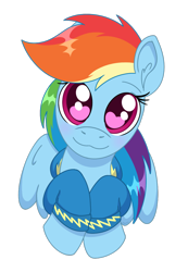 Size: 834x1205 | Tagged: safe, artist:dyonys, rainbow dash, pegasus, pony, :3, blushing, clothes, cute, dashabetes, female, heart, heart eyes, hoodie, looking at you, mare, simple background, smiling, smiling at you, solo, transparent background, wingding eyes, wonderbolts