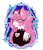 Size: 2500x2900 | Tagged: safe, artist:cresentmadness, oc, oc only, oc:sarvente, demon, demon pony, pegasus, pony, :p, chest fluff, ear fluff, ear piercing, fluffy, food creature, friday night funkin', high res, piercing, ponified, sarvente, simple background, solo, tongue out, transparent background